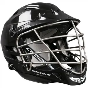 Cascade CPV-R Lacrosse Helmet (Black Shell/Silver Mask)