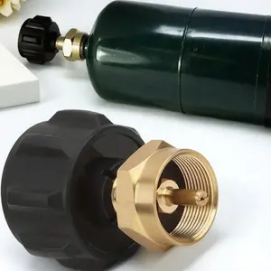Propane Refill Adapter, QCC1/Type1 Liquefied Petroleum Gas Connector, Leak-proof & Corrosion-resistant Gas Tank Conversion Head, Outdoor Stove Safety Connection Tool