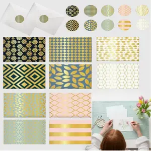 Bulk Set of 50 Assorted Blank Cards Measuring 4X6 Inches, Complete with Envelopes And Stickers, Featuring Unique Folded Designs Suitable for Friends, Family, And Loved Ones for Occasions Like Birthdays, Anniversaries, Gifting, And Mailing