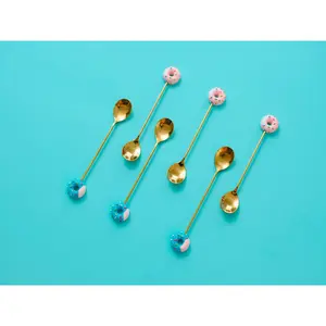 Sprinkle Donut Spoon - Hot Pink Design for Body Butter Scooping, Mess & Waste Free, Tableware, Cutlery, Kitchen Utensils, Sugar Scoop, Kitchenware