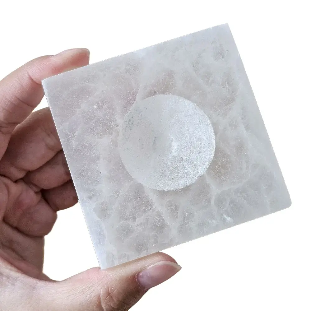 Selenite Satin Spar Sphere Stand ONLY Selenite Satin Spar Sphere Stand ONLY