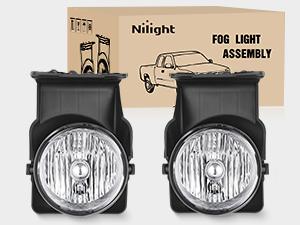 Nilight Fog Lights Assembly Compatible with 2003 2004 2005 2006 GMC Sierra 1500 1500HD 2500 2500HD 3500 Replacement Driver and Passenger Side Nilight Fog Lights Assembly Compatible with 2003 2004 2005 2006 GMC Sierra 1500 1500HD 2500 2500HD 3500 Replacement Driver and Passenger Side