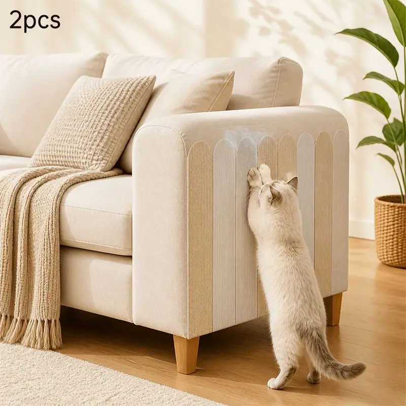 Self-Adhesive Cat Scratch Board, Durable Wall Sticker, Non-Shedding, Safe for Cats, Wall Protection Pad, Cuttable, Multi-Color Options, Home, Scratcher Board
