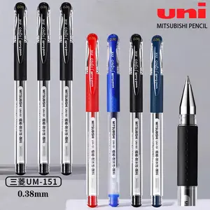 5 Pcs Japan Uni Gel Pens UM-151 Water Resistance Student Test 0.38mm Business Office Signature Pen School Supplies Stationery