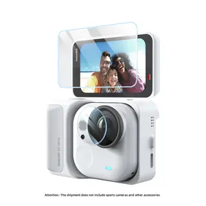 Insta360 Go Ultra Screen Tempered Glass Protector, HD Clear Protective Film for Action Camera Accessories, Durable & Scratch-Resistant Design