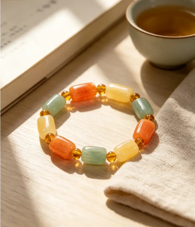 Blossom Romance Jade Bracelet, Fashion Costume Jewelry Accessory for Women Blossom Romance Jade Bracelet, Fashion Costume Jewelry Accessory for Women