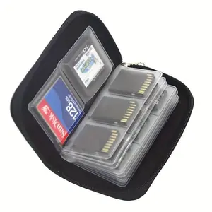 Portable Multifunctional Camera Card Storage Bag, Clear Card Storage Bag, Camera Accessories for CF, SD & Switch Memory Cards