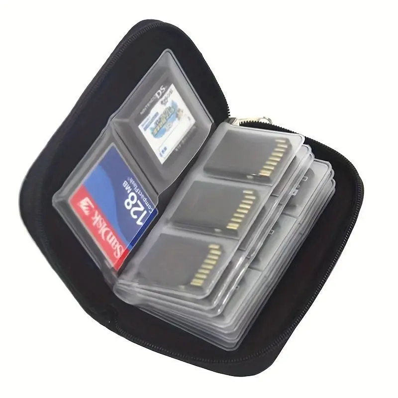 Portable Multifunctional Camera Card Storage Bag, Clear Card Storage Bag, Clear Pouches With Zipper, Camera Accessories for CF, SD & Switch Memory Cards, Camera Zipper Bag, Clear Storage Bags