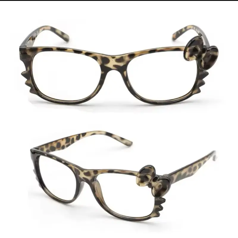 Kitty Leopard Print Glasses - Perfect for Summer - Very Cute  display picture 3