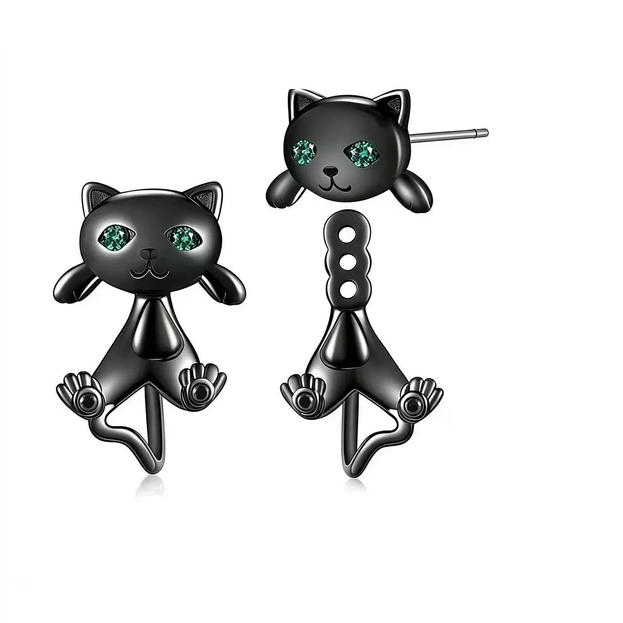 High-Quality Women's Stud Earrings | Cat & Zircon Studs | Everyday Accessories women