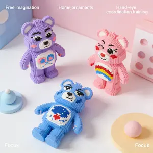 Creative Color Bear Series Building Block Model, 2588pcs, Original Authentic, New 2026 Design, Gift Idea, DIY Craft Decor