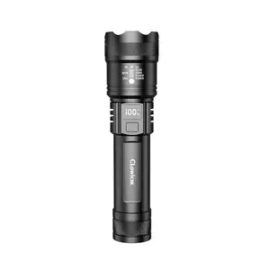Easter New Arrival Ultra-Bright Long-Range Flashlight, Digital Battery Display, Multi-Functional Type-C Charging, LCD Screen, Outdoor Emergency Use