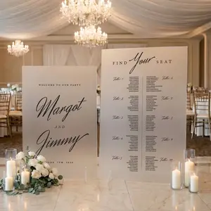 Wedding Welcome Sign & Seating Chart Bundle — Modern Minimalist