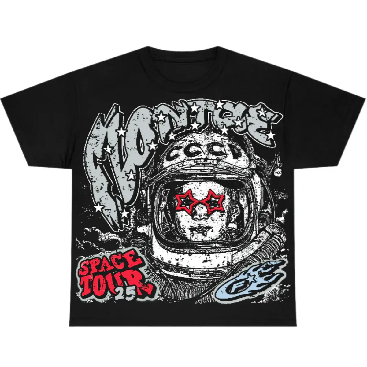 Men's Black Metallic Reimagined 5s Flontae Short-Sleeve Round Neck Soft Cotton Graphic T-Shirt - Menswear Casual Oversize Streetwear Top, Breathable Cotton Tshirts