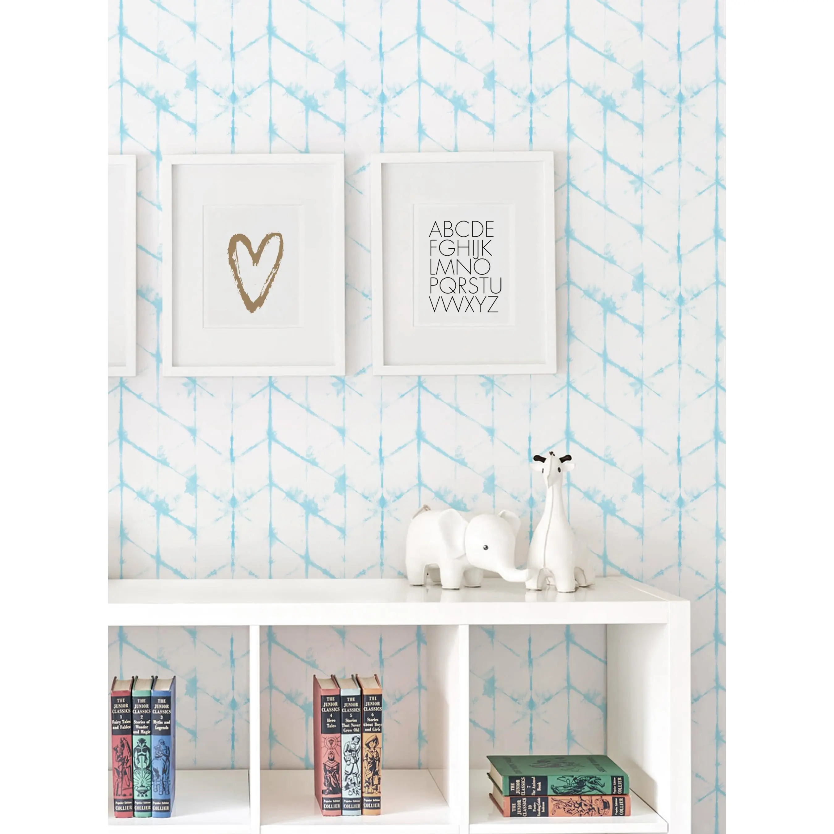 Tie Dye Hexagon Lines Wallpaper - Peel and Stick