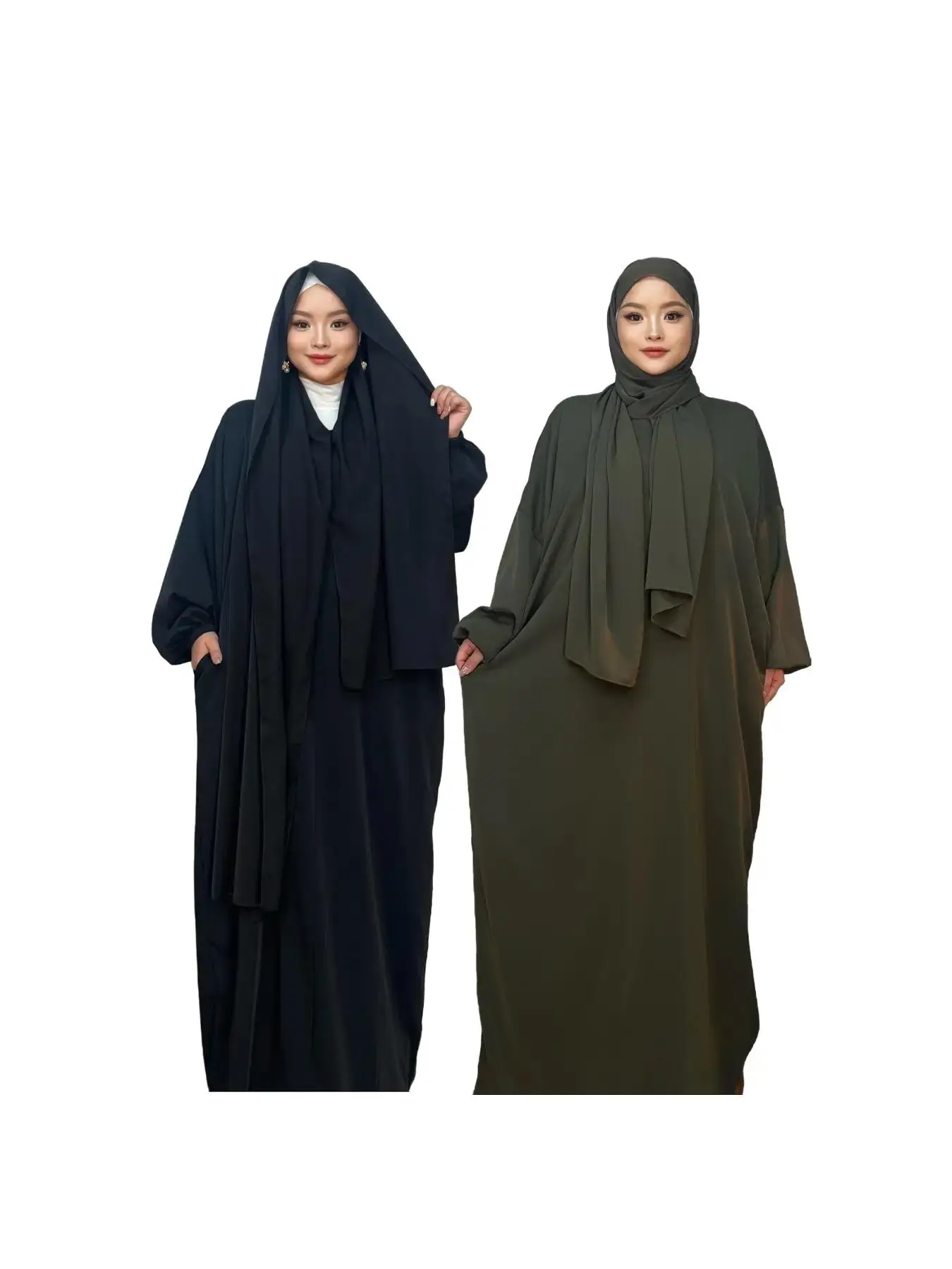 Black*1 pc+Army Green*1 pc