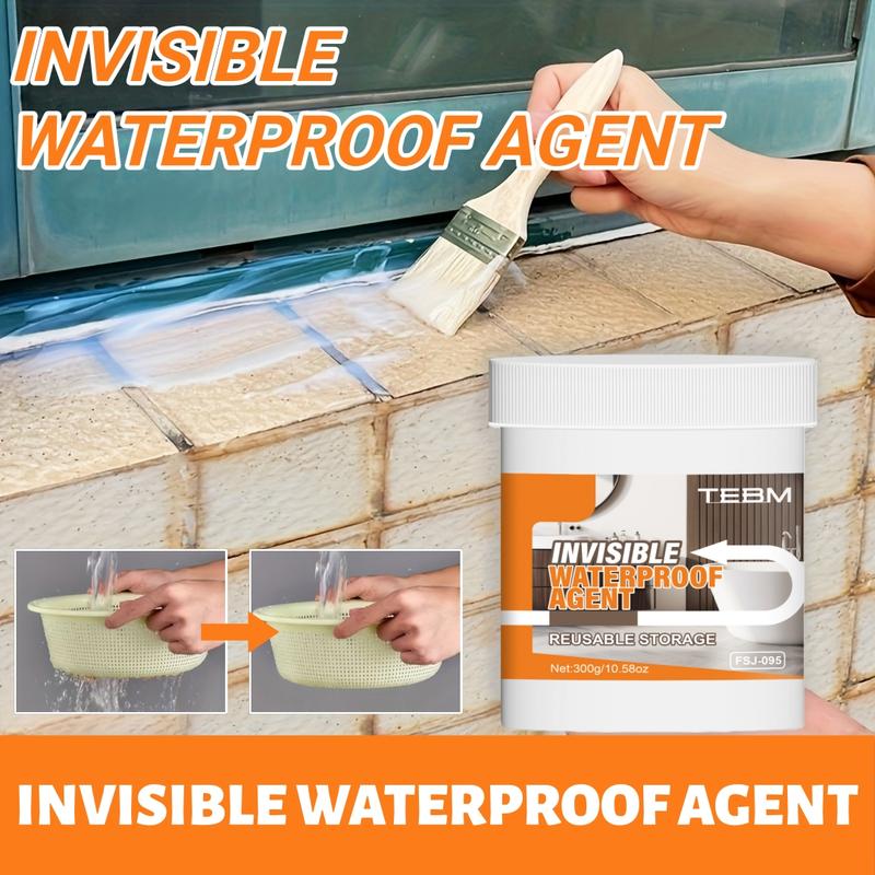 Transparent Waterproof Sealing Glue, Multi-Functional RV Roof Coating, Fast-Drying Flexible Breathable Sealant, for RV Roofs Windows Walls Tiles, Adhesive