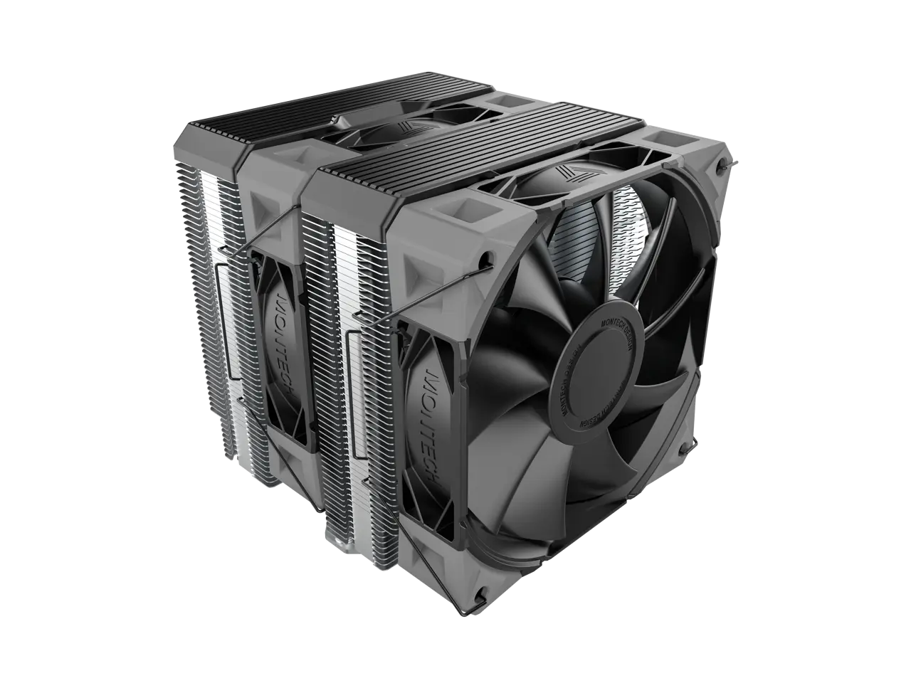 MONTECH NX600 Dual-Tower CPU Air Cooler with 6 Heatpipes & Premium Top Cover | 28 mm E28 Fan 2000 RPM PWM | Soldered Copper Base | 85 CFM Airflow | Intel LGA1700 / 1851 & AMD AM5 Support | Black