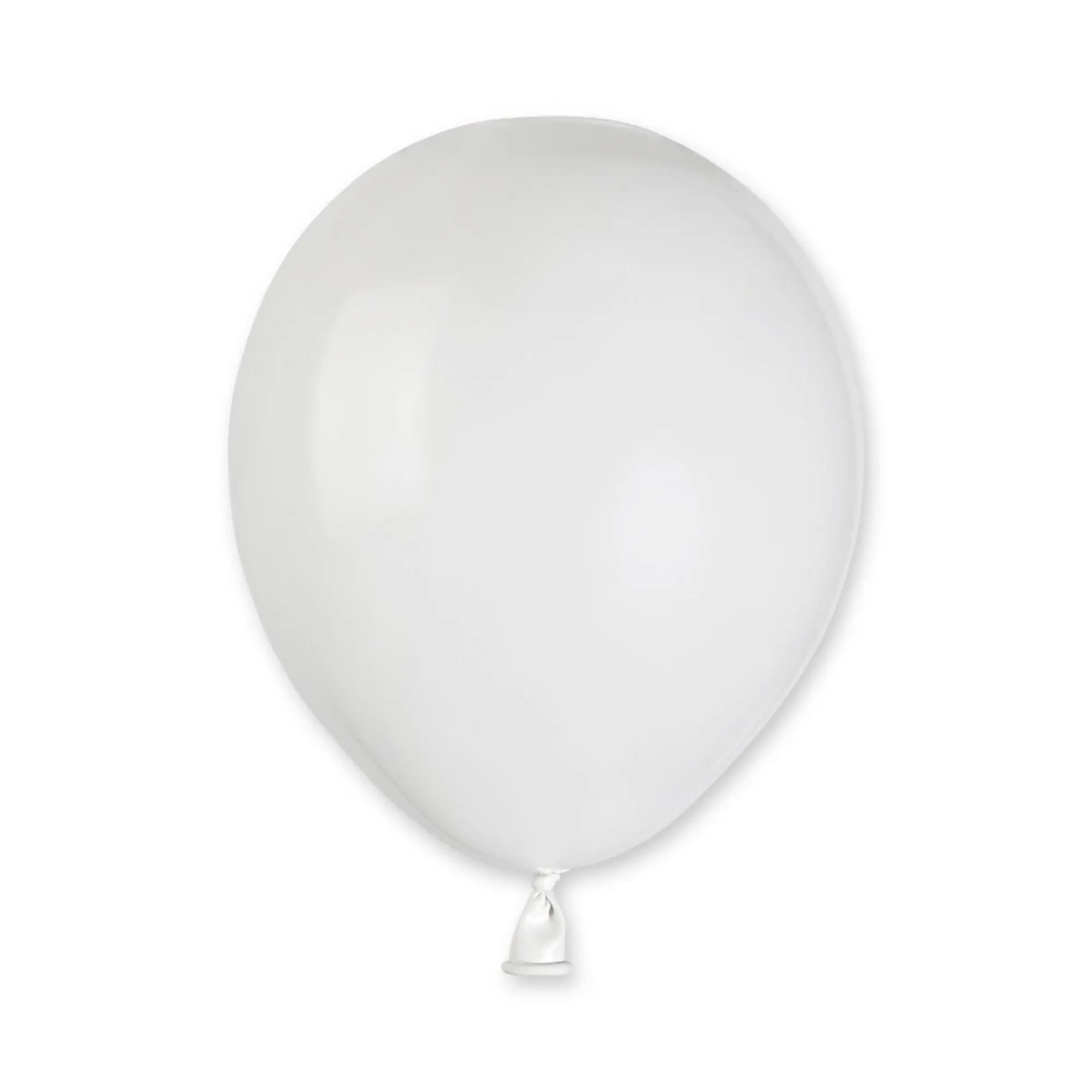 Solid Balloon White A50-001  | 100 balloons per package of 5'' each