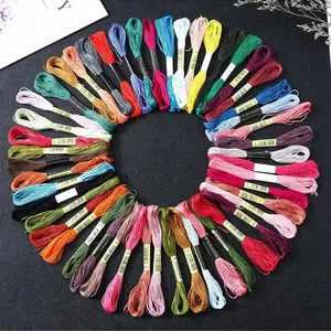 50pcs Friendship Bracelet Thread Set, Rainbow & Silk Embroidery Threads for Cross Stitch, DIY Bracelet Making, Hand Stitched
