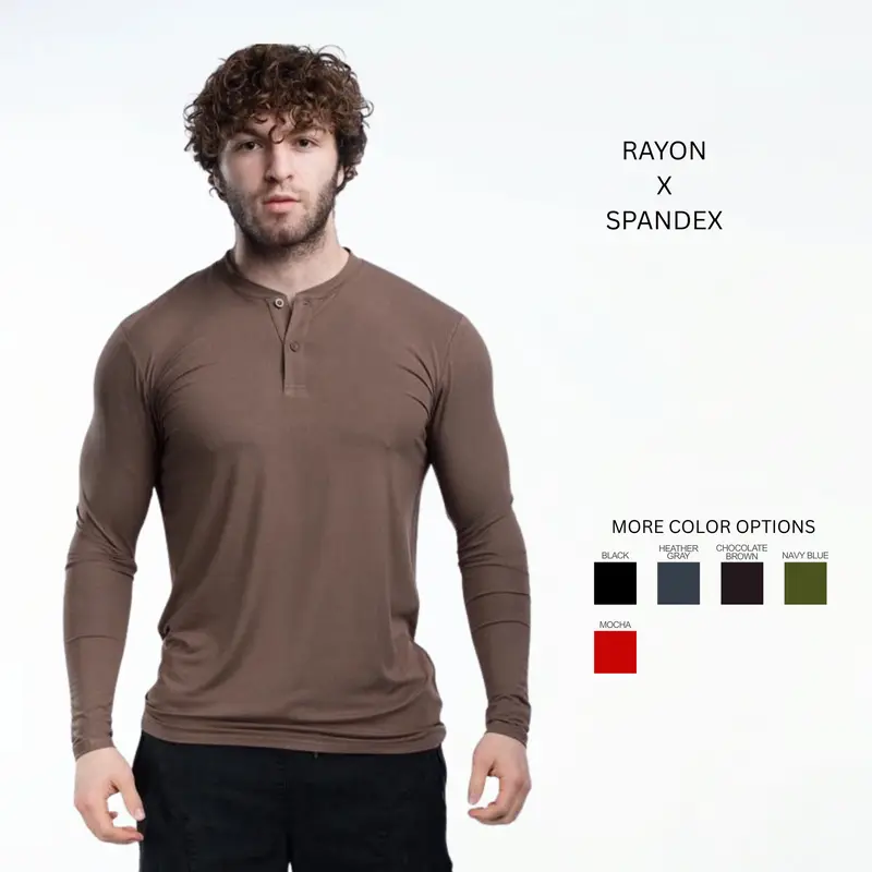 EKKO Blank Henley Long Sleeve