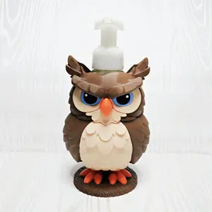 Owl Foaming Soap Holder - Cute Woodland Bathroom Decor