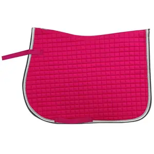 Horse Saddle Pad, Equine Tack Saddle Pad, All Purpose Horse Saddle Pad with Moisture Wicking Lining, Full Size Saddle Pad with Piping
