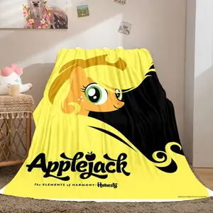 cute Applejack03 patterned printed blanket, a blanket for the living room, bedroom, office and lunch break, a portable blanket suitable for all four seasons, a holiday gift for family and friends, a Christmas de