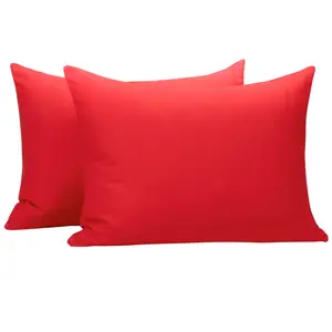 Bedsum 13"x18" 2 pieces 100% Brushed Microfiber Zippered Pillowcases, Super Soft and Cozy Travel Pillow Cases