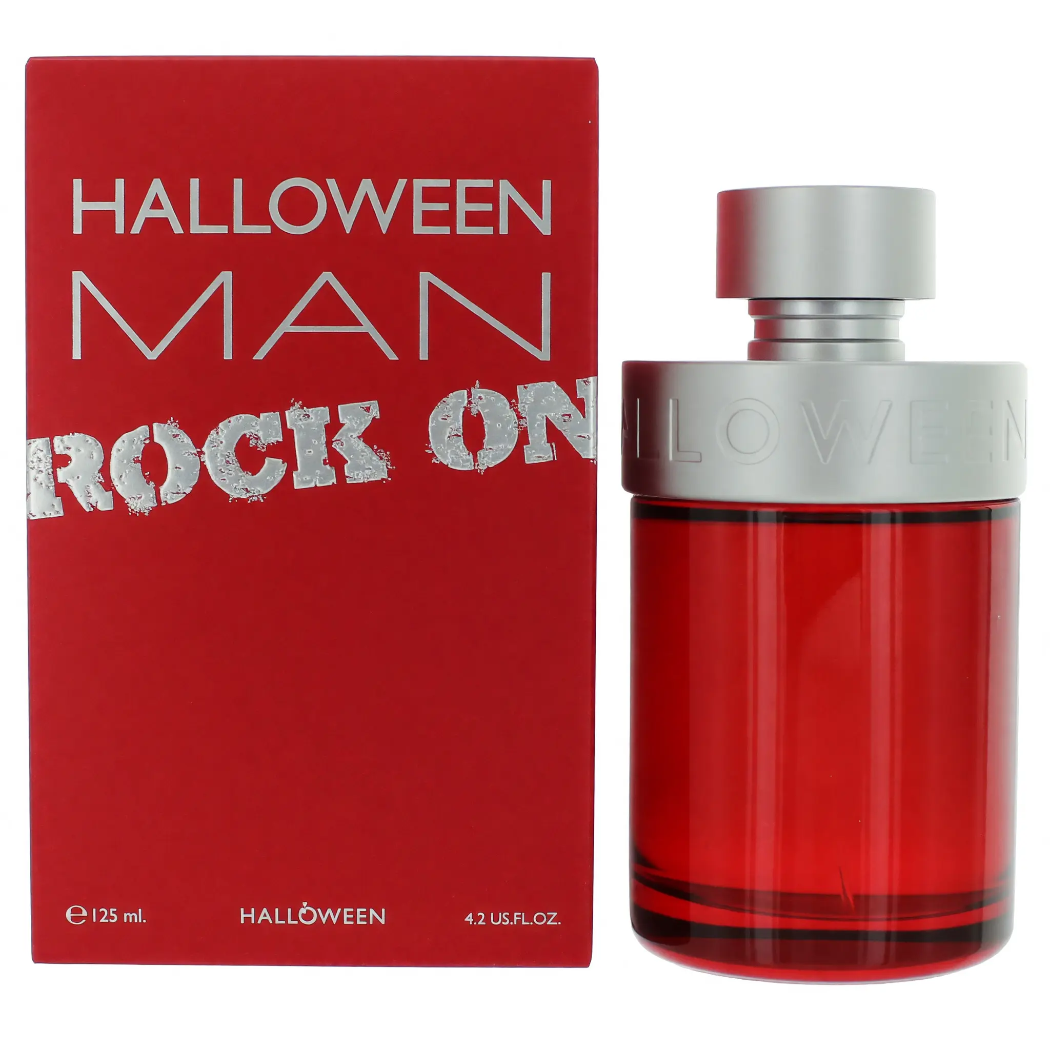 Men's Halloween Rock On by J. Del Pozo 4.2 oz EDT Spray - Lemon, Rosemary, Skin Musk, Spicy, Warm Sandalwood All-Day Fragrance, Halloween Man