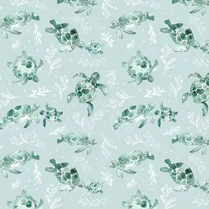 Turtles Cotton Fabric