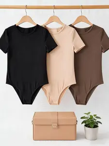 3pcs Women's Breathable Quick-Dry Shapewear Set, 3-Piece Comfortable Sleeveless Gym Wear, Plain Fashion Clothing for All Seasons