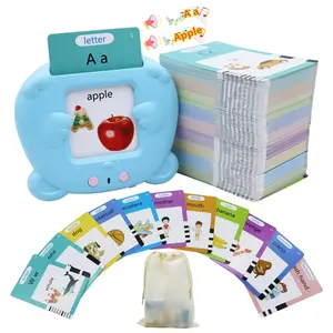 Talking Flash Card, 1 Set 510 Words English Alphabet Visual Stimulation Cards, Educational Learning Interactive Toy for Christmas Gift