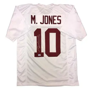 Mac Jones Signed Alabama Crimson Tide Custom #10 White Jersey - Beckett QR