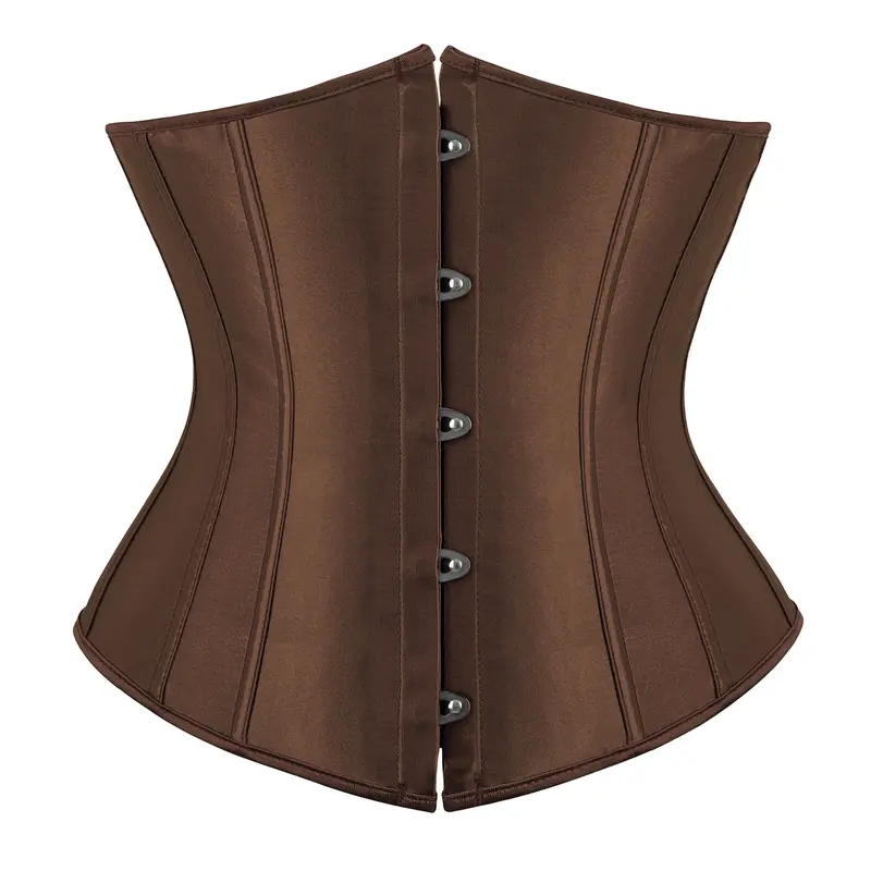 Parlsdy Women's Lace-Up Boned Underbust Training Corset - Elegant Vintage Shapewear for Halloween Gothic Party, Holiday Cosplay 7055-T1