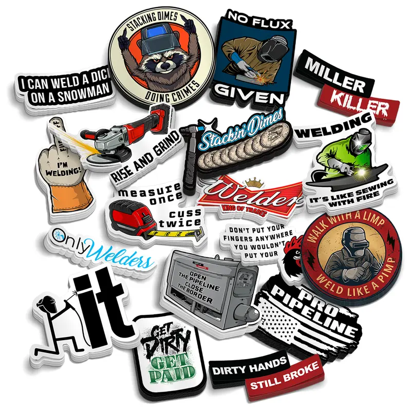 Welders Best Sellers Sticker Pack - Heavy Duty Water and UV Resistant 6mil Vinyl