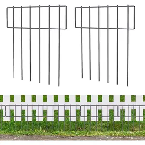 10 Pack  Barrier Fence, 17 Inch(H) X 10 Ft(L) Decorative Garden Fencing for Garden.