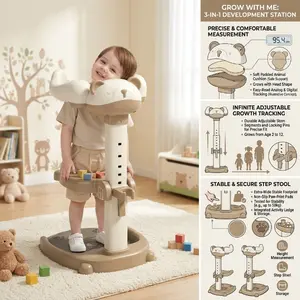 Baby Bath with Shower Stand Support|Anti-Pinch Soporte para Bañera de Bebé Adjustable Shower Tower and Anti-Slip for Toddler Standing Up Themselves,Ideal Gift for Infants 6-36 Months
