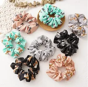Dog Print Hair Scrunchies