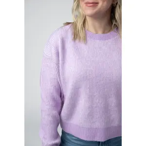 IN STOCK Josie Cozy Crew Sweater - Lavender FINAL SALE