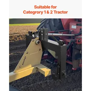 VEVOR 3-Point Quick Hitch, 3000 LBS Lifting Capacity Tractor Quick Hitch, 28.31 Between Lower Arms Attachments Quick Hitch, No Welding 5 Level Adjustable Bolt, Adaptation to Category 1 2 Tractor