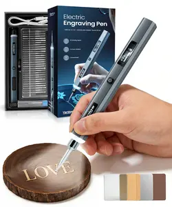 Cordless Rechargeable Engraving Pen, 5-Speed Etching & Carving Tool Kit with 30 Engraving Bits, 16 Stencil Sheets, USB Charging Cable & Manual, Portable Electric Engraver for DIY Crafting