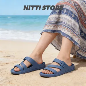 Nitti Store New Style Women's Thick-Soled Sandals Waterproof Anti-Slip Adjustable Buckle Slippers