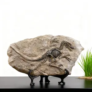 European retro nostalgic bookcase Home living room Dining room Office bookcase Display cabinet Crafts dinosaur fossil ornaments Simple and exquisite, style taste Christmas gifts