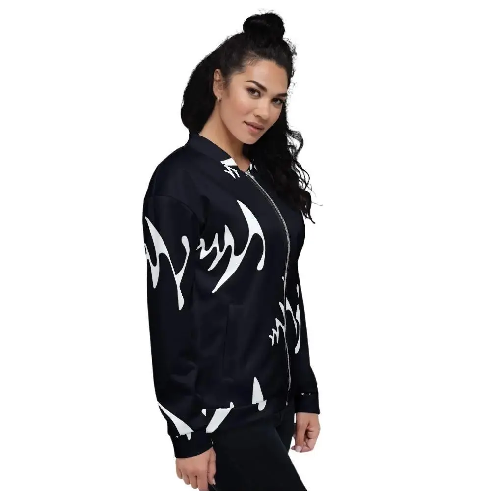 Lighting Rod Bomber Jacket - Lightweight Design, Versatile Style, Ideal for Outdoor Activities Fabric Womenswear Coats Pockets Statement