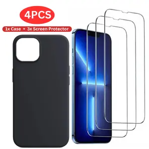3-Pack Phone Case, Black Phone Cover Compatible with iPhone 16 Pro Max, 15, 14, 13, 12, 11 Pro Plus, Ip13Promax/Ip14Promax, X, Xs and More, 3 Pack