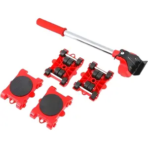5pcs Furniture Moving Set, Multi-Functional Casters, Easy Furniture Transport, Hardwood Floor Protection Pads