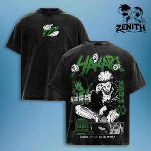 Hakari Kinji Tee Washed – Jujutsu Kaisen Vintage Washed Heavy Cotton Oversized Anime Manga T-Shirt & Hoodie, Double Printed Retro Unisex Streetwear Graphic Top, Private Pure Culling Game Fighte lemon demon gift gorlock destroyer tshirt
