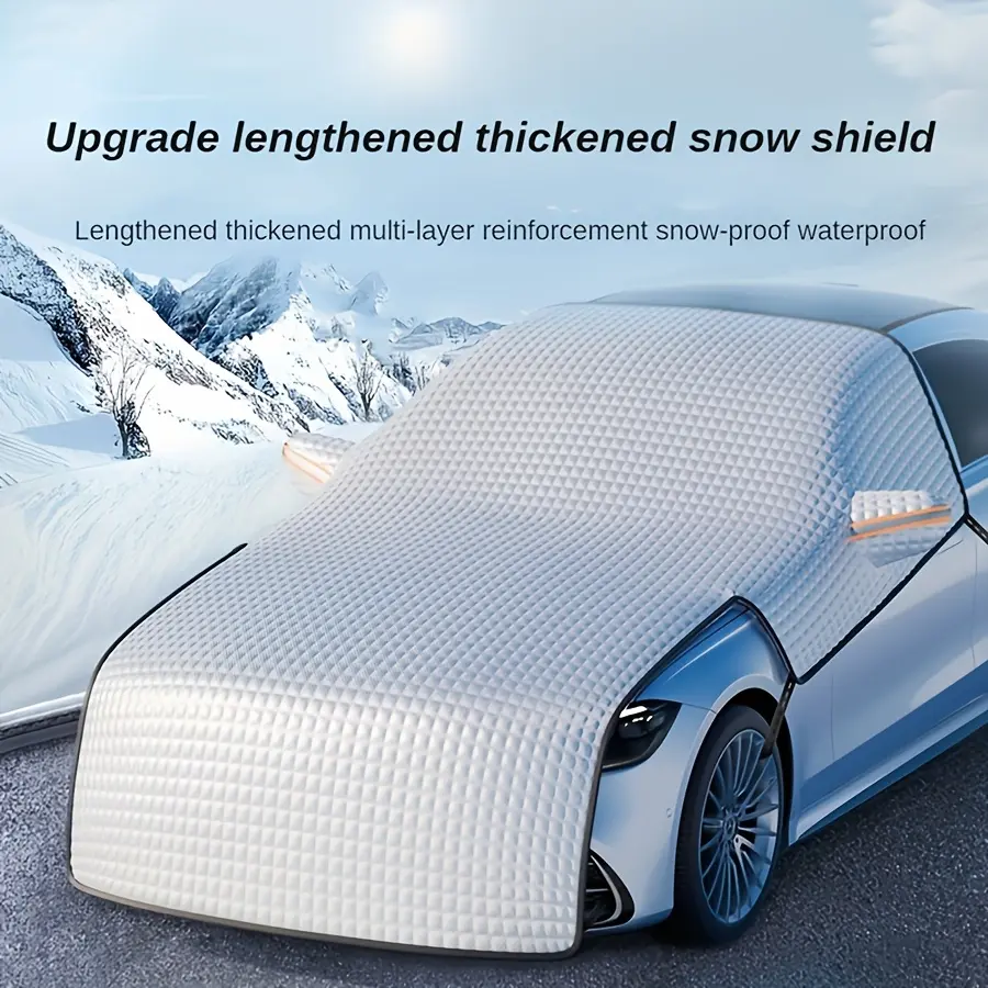 Car Snow Shield Front Windshield Snow Cover Frost Frost Windshield Windows Four Seasons Universal Thickened Cover Cloth Sunshade Cover for Cars Windshield Sunshade
