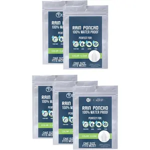 Clear  Rain Ponchos Adults, Thicker,    Camping Rain Poncho, Amusement Parks, Hikes